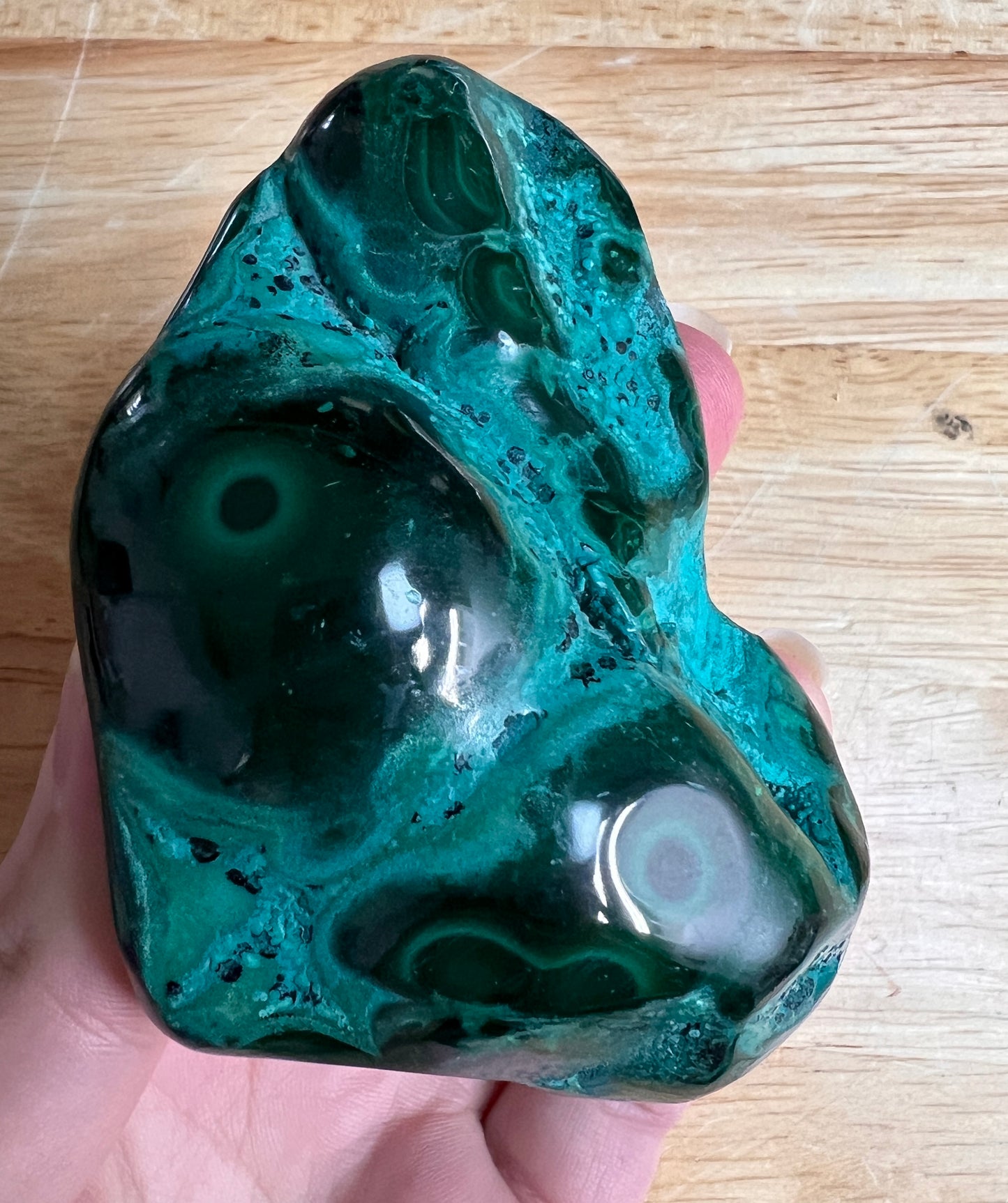 HIGH GRADE MALACHITE WITH CHRYSOCOLLA FREEFORM