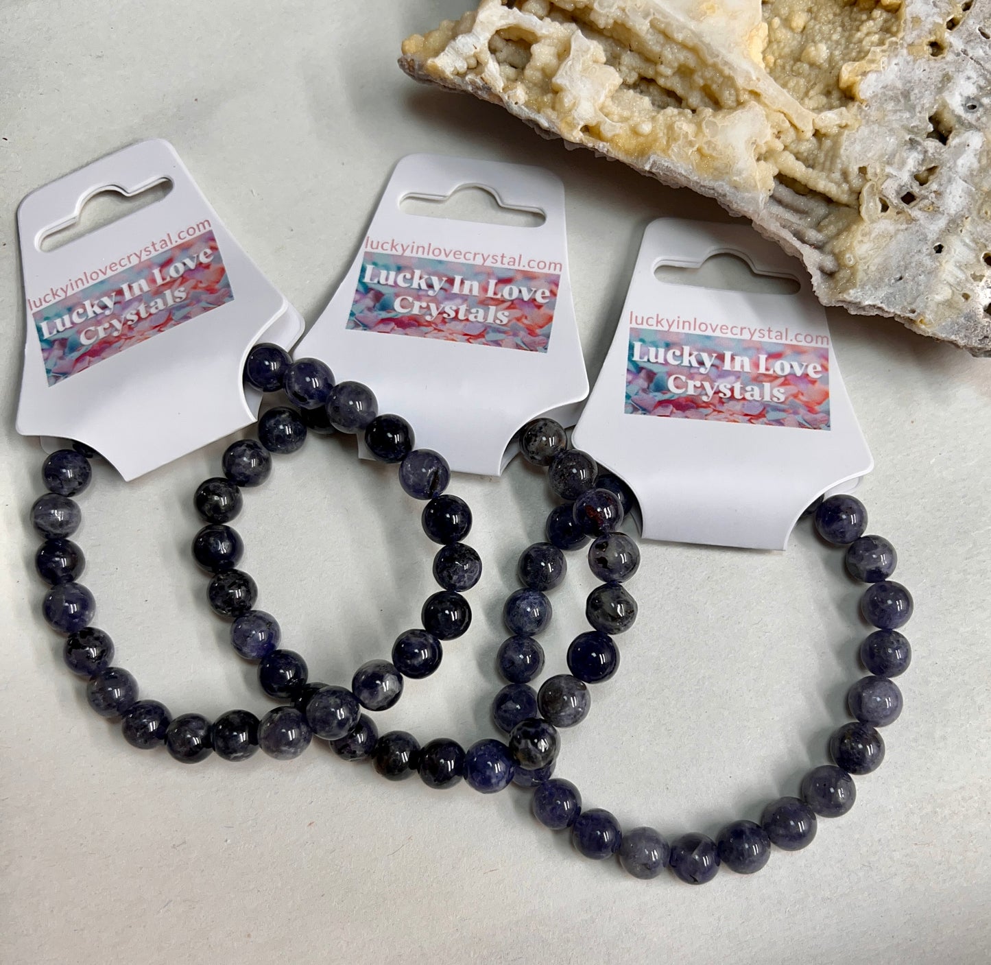 8MM HIGH GRADE IOLITE BRACELET