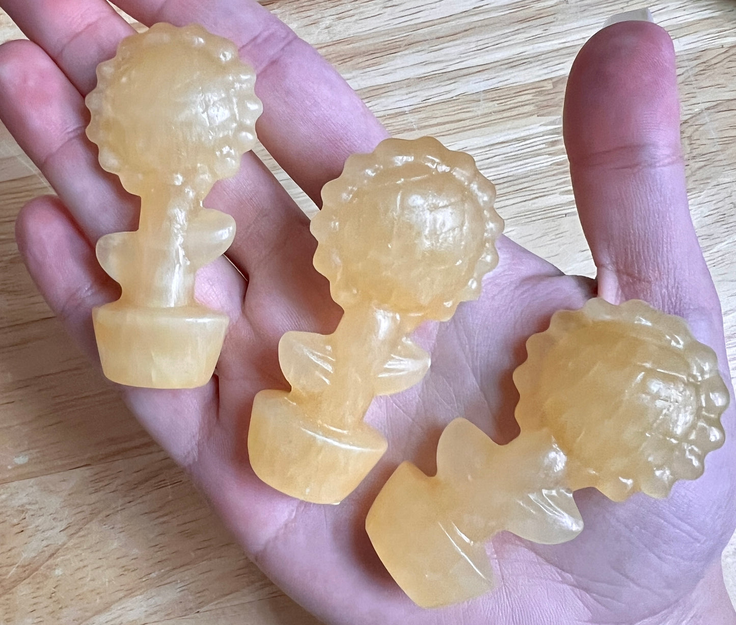 ORANGE CALCITE SUNFLOWERS