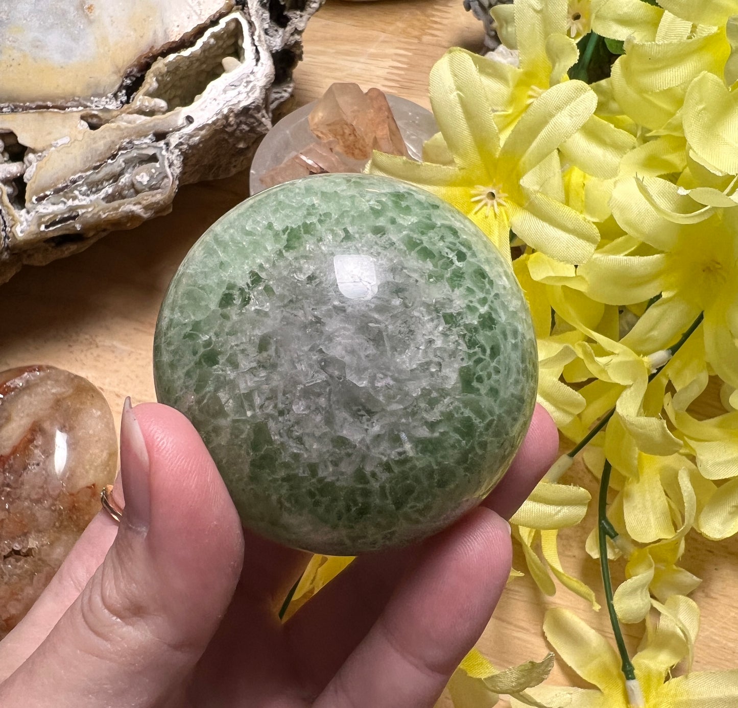 RAINBOW FLUORITE SPHERE